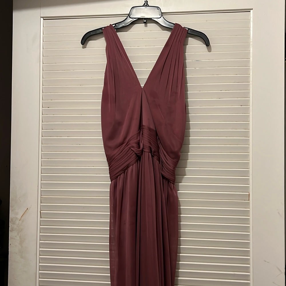 Dusty rose bridesmaids dress
